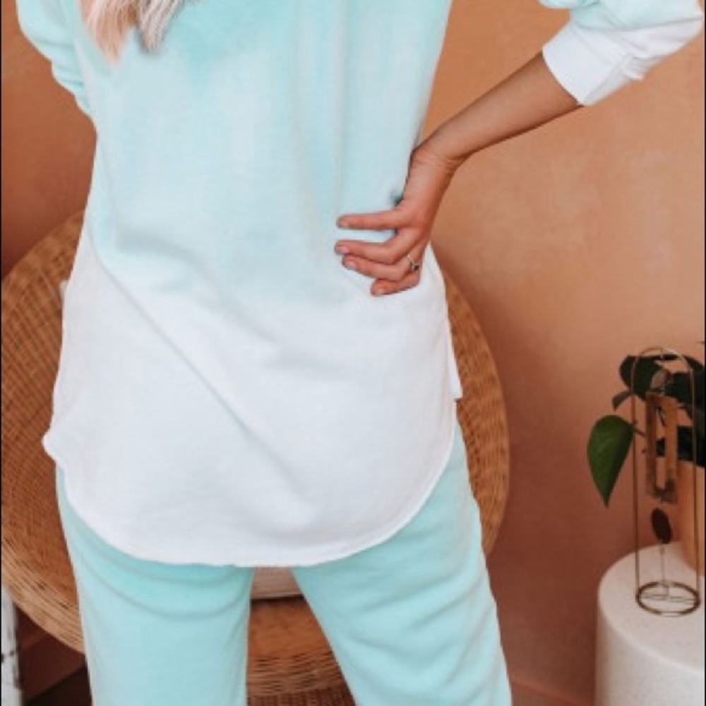 Tie-dye Green Cotton Blend Loungewear Set - Picture 4 of 6